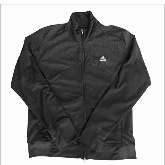 Adidas Men’s 2XL Techfit Clima 365 Track Coat In Black - Picture 1 of 5